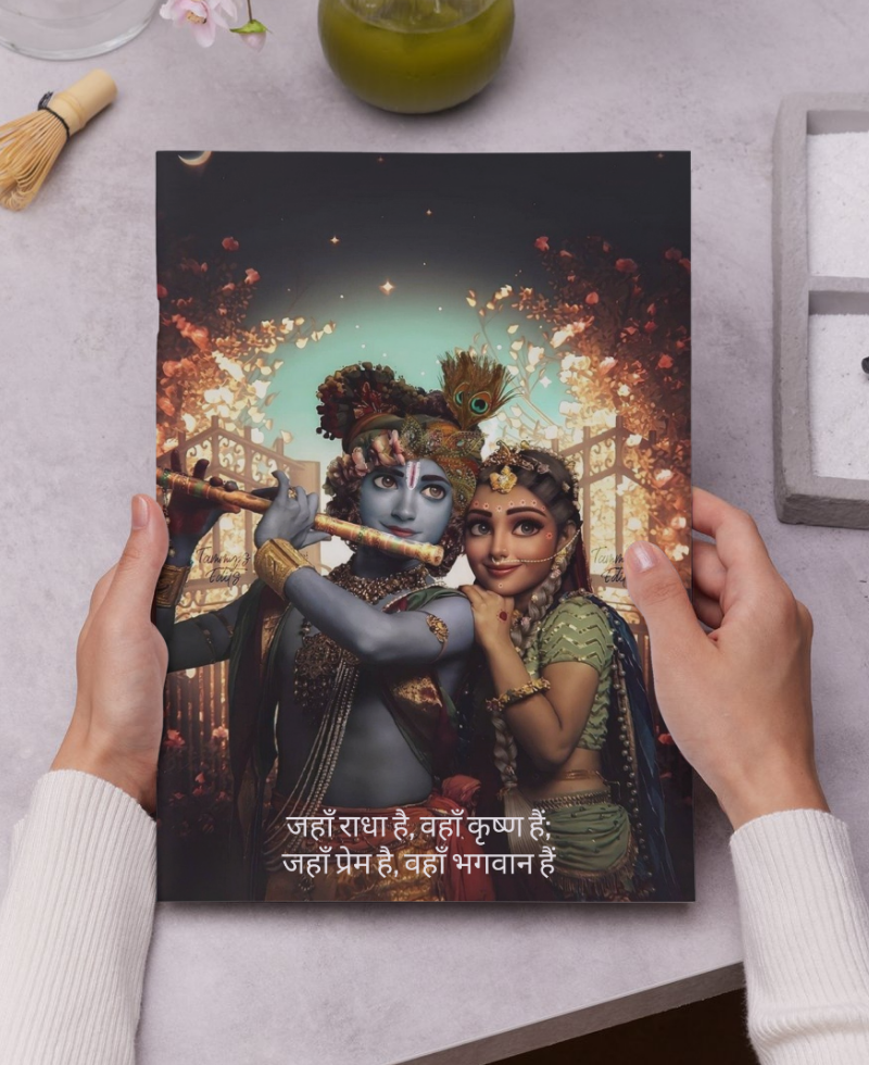 Radha Krishna Divine Wall Poster | God poster collection