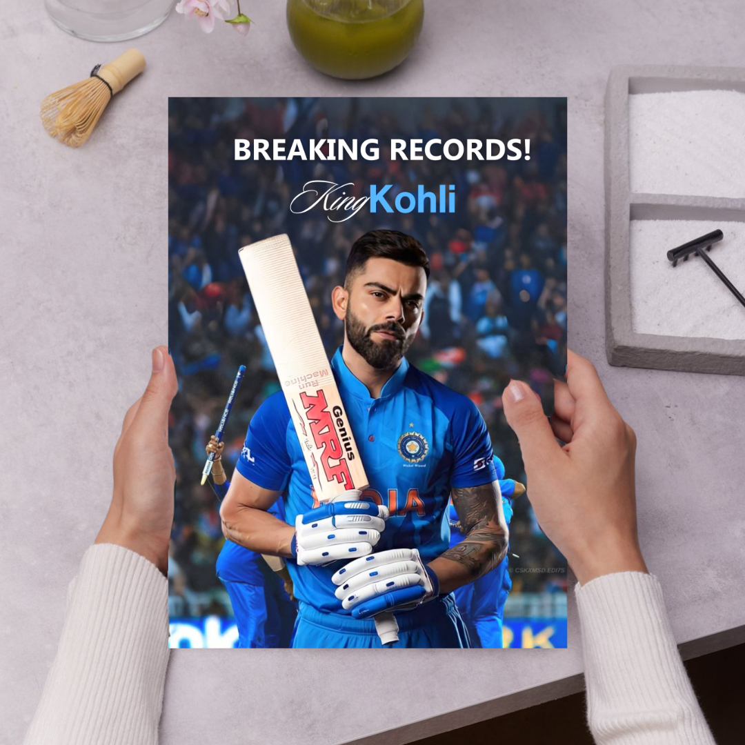 Cricket Icon Vira Kohli | Motivational Wall Posters| Exclusive Cricket Collection 3
