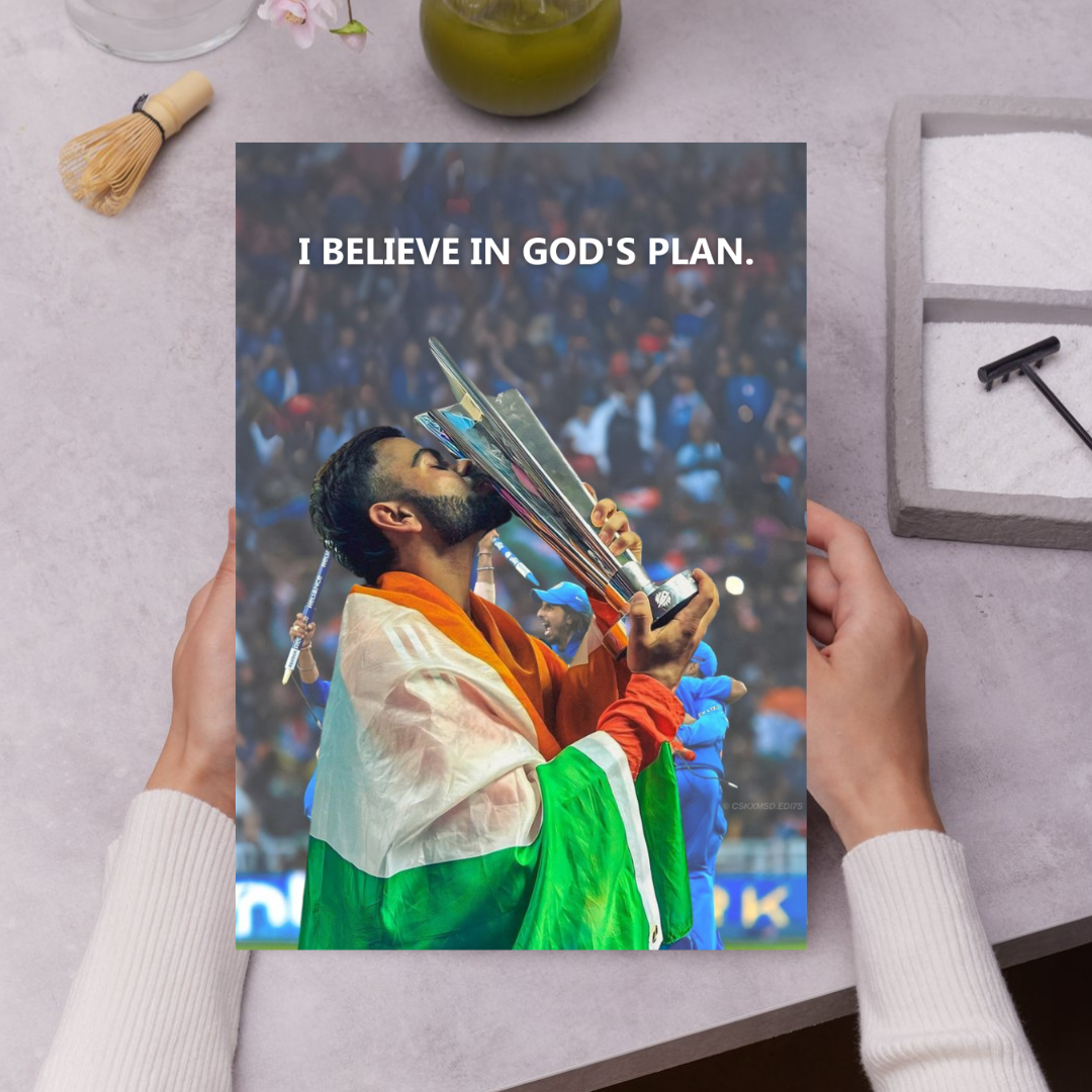 Cricket Icon Vira Kohli | Motivational Wall Posters| Exclusive Cricket Collection 4