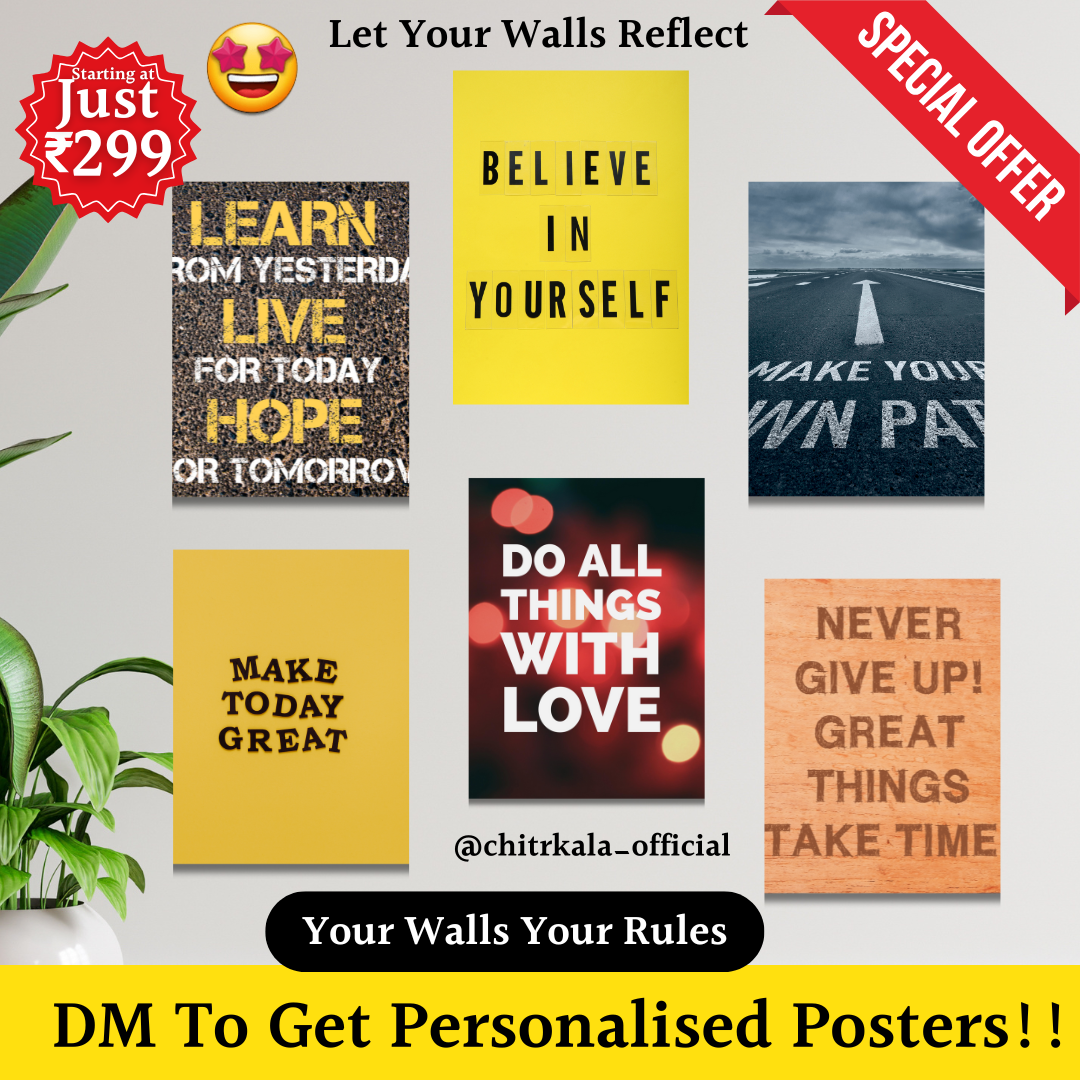 Personalised wall posters Motivation,Quotes, personal Goals etc