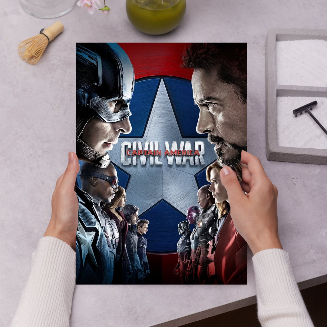 Captain America VS Iron Man movie wall poster| marvel Wall posters set