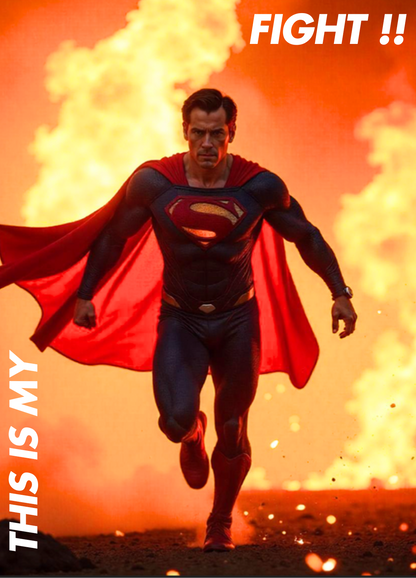 SuperMan DC Motivational Wall Art | DC collection | High-Quality, Wall-Friendly Poster