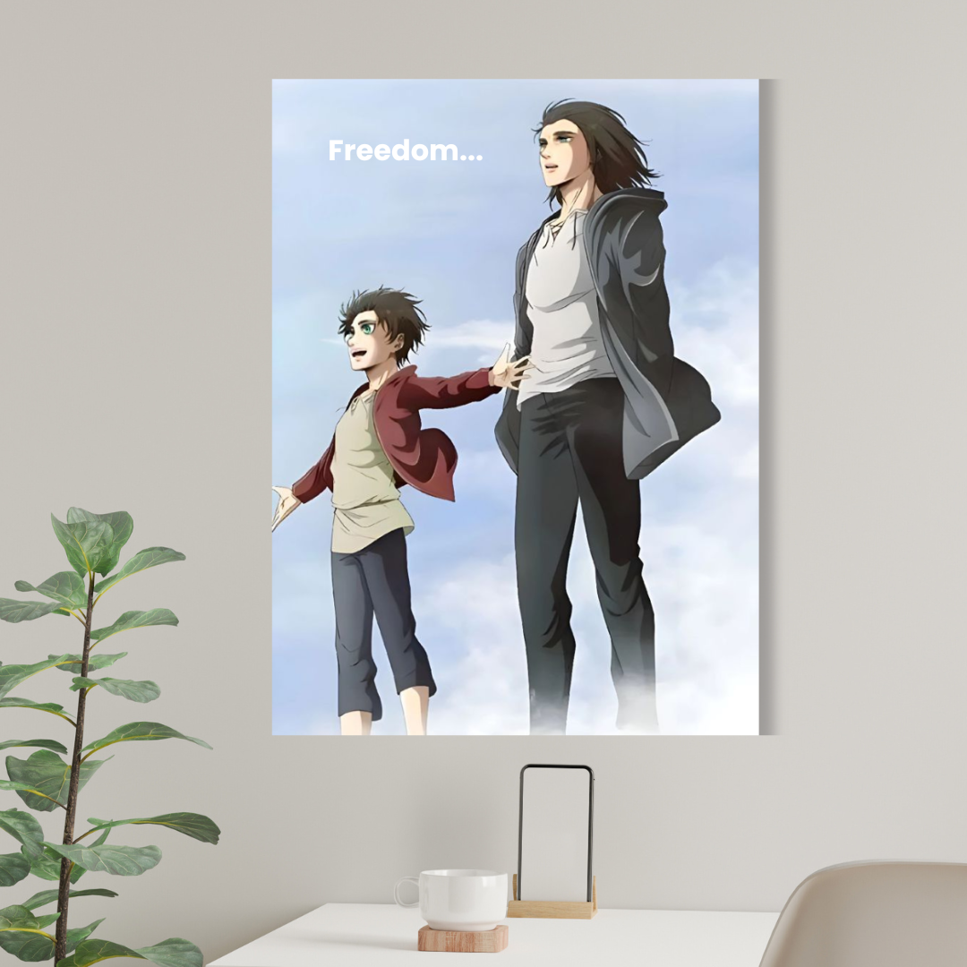 Eren Yeager Freedom wall poster | Attack on Titan wall posters AOT #3