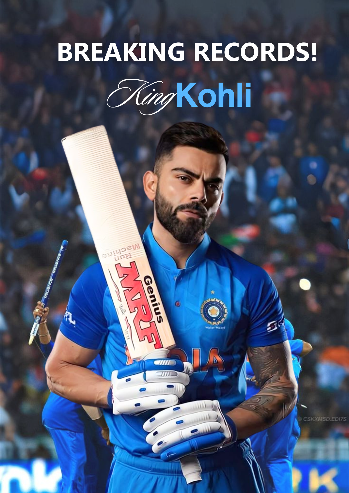 Cricket Icon Vira Kohli | Motivational Wall Posters| Exclusive Cricket Collection 3