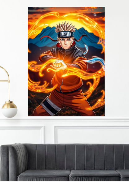 Naruto x Nine-Tails Chakra |Anime Wall Posters collection