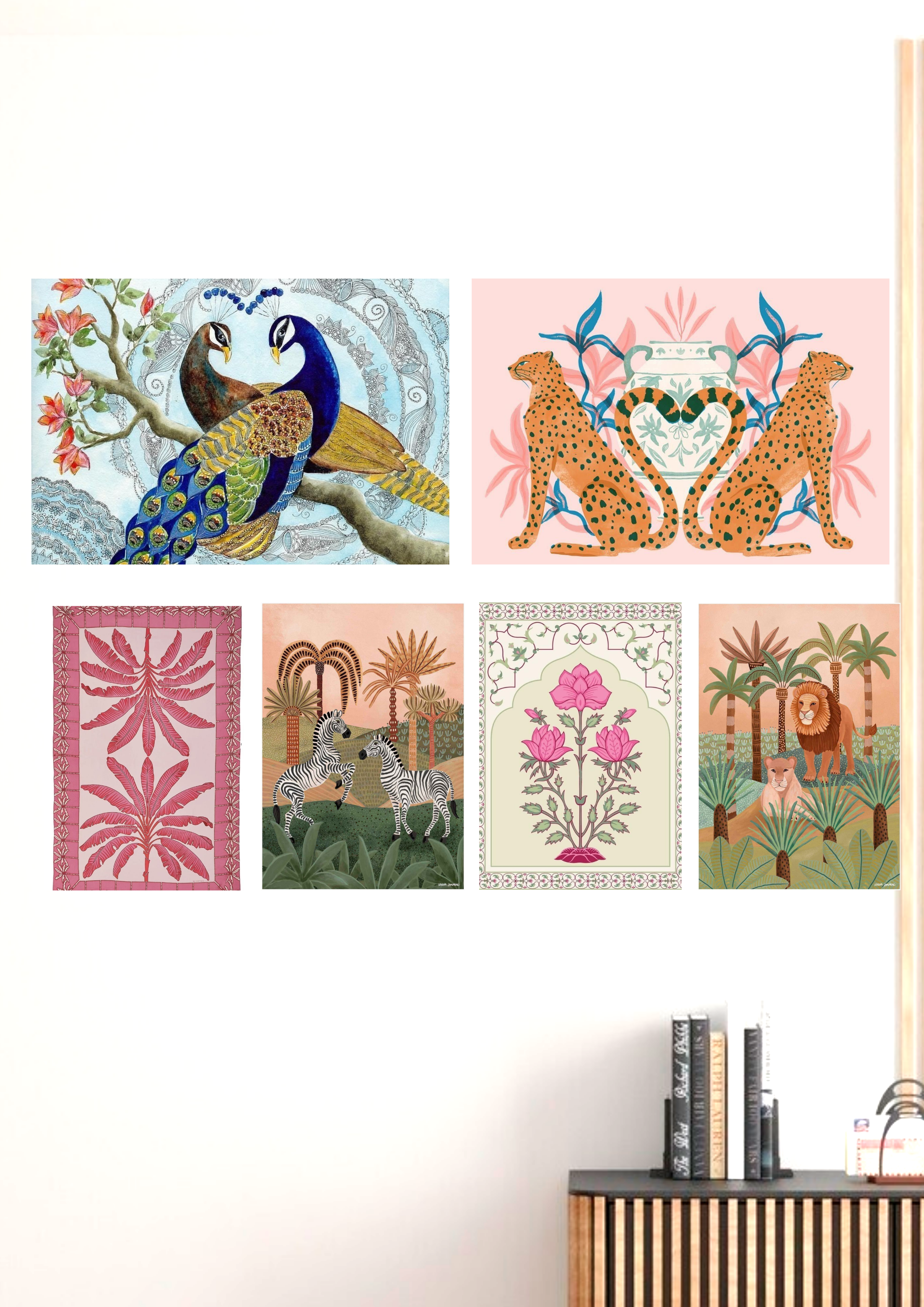 Best Home Decor|Traditional Nature Aesthetic Poster Set -Customers Choice 🔥 set of 6