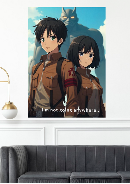 Eren and Mikasa | Attack on Titan | Anime Wall Posters collection