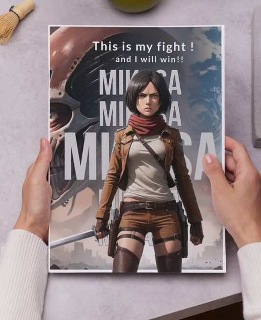 Attack On Titan x Mikasa Ackerman | Anime Wall Posters collection