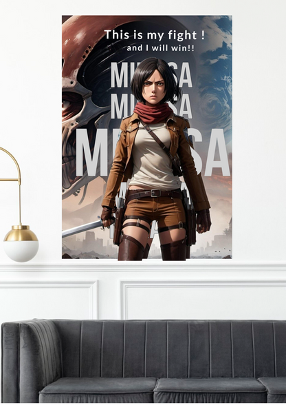 Attack On Titan x Mikasa Ackerman | Anime Wall Posters collection