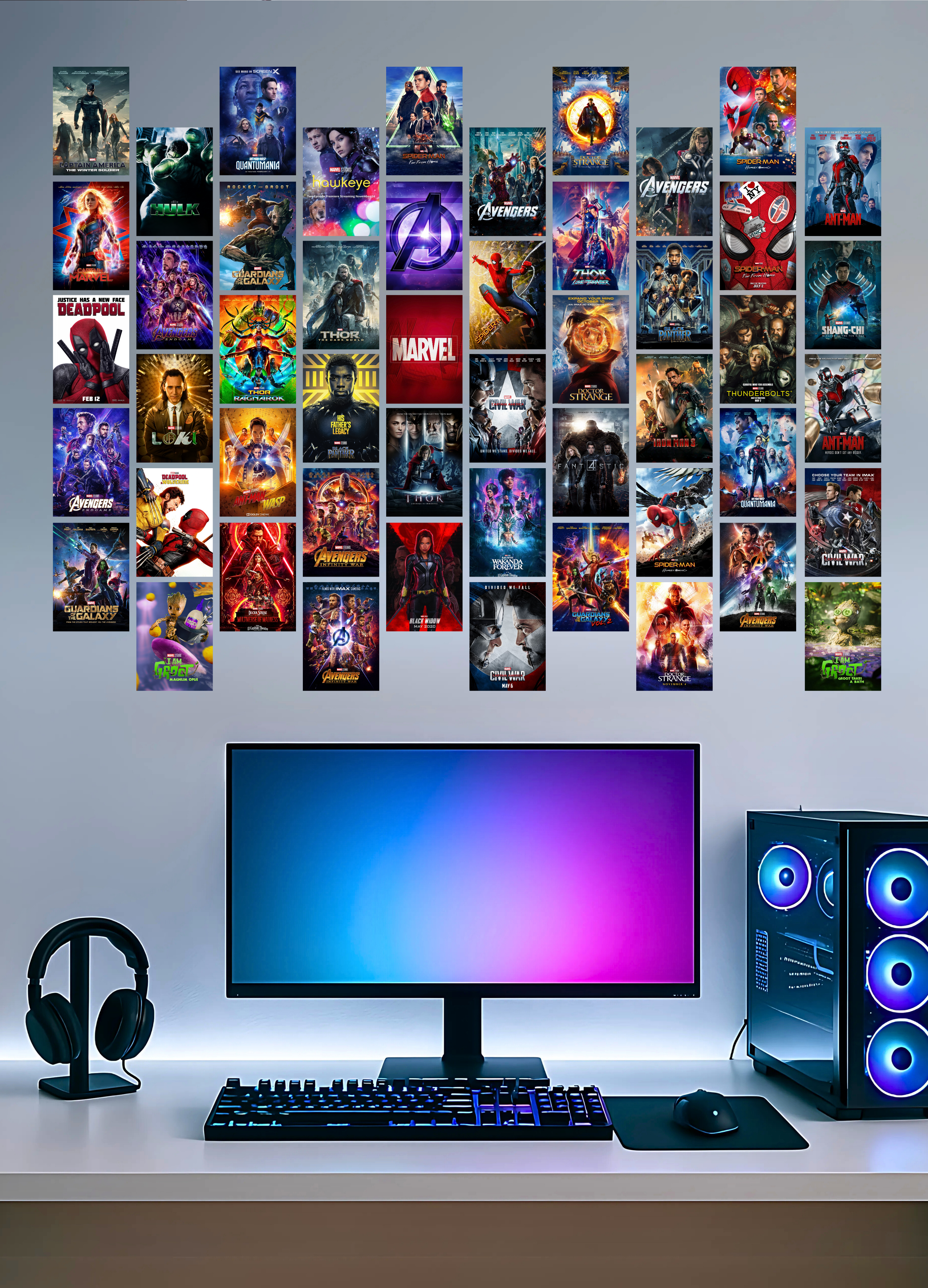 Marvel Cinematic Saga Poster Set insane collection