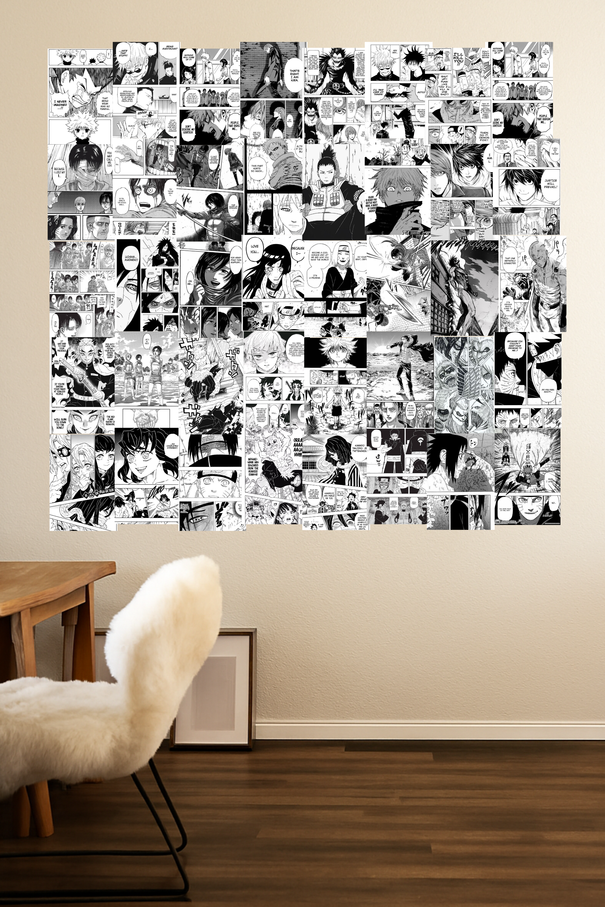 Ultimate Anime Manga Wall Collage Kit -  50 Poster Set insane collection A6size