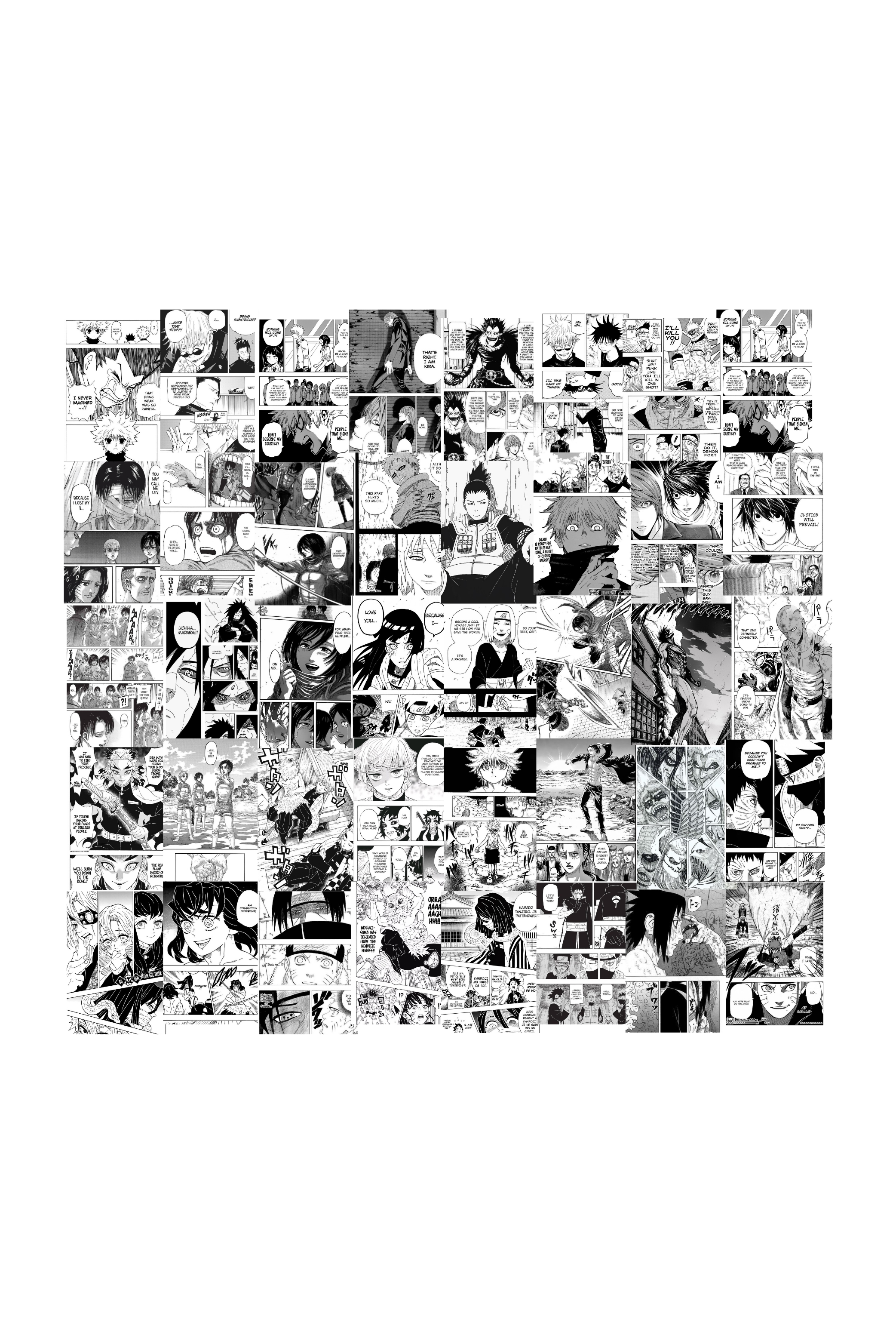 Ultimate Anime Manga Wall Collage Kit -  50 Poster Set insane collection A6size